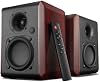 Parlantes de estantería Bluetooth Saiyin con woofer de 3.75 pulgadas, 30W x 2 | Parlantes para tocadiscos con entradas TV-ARC/Óptica/Auxiliar, parlantes para tornamesa con salida de línea para subwoofer para audio en casa 2