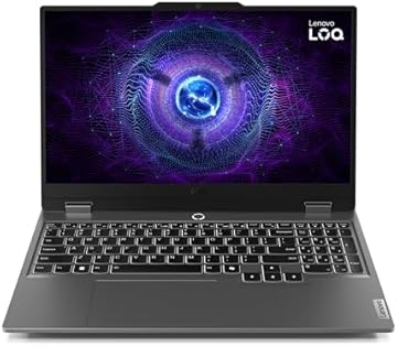 LOQ 15 15.6" 1920 x 1080 FHD 144Hz Gaming Laptop Intel Core i5-12450HX 12GB RAM DDR5 512GB SSD NVIDIA GeForce RTX 3050 6GB Luna Grey
