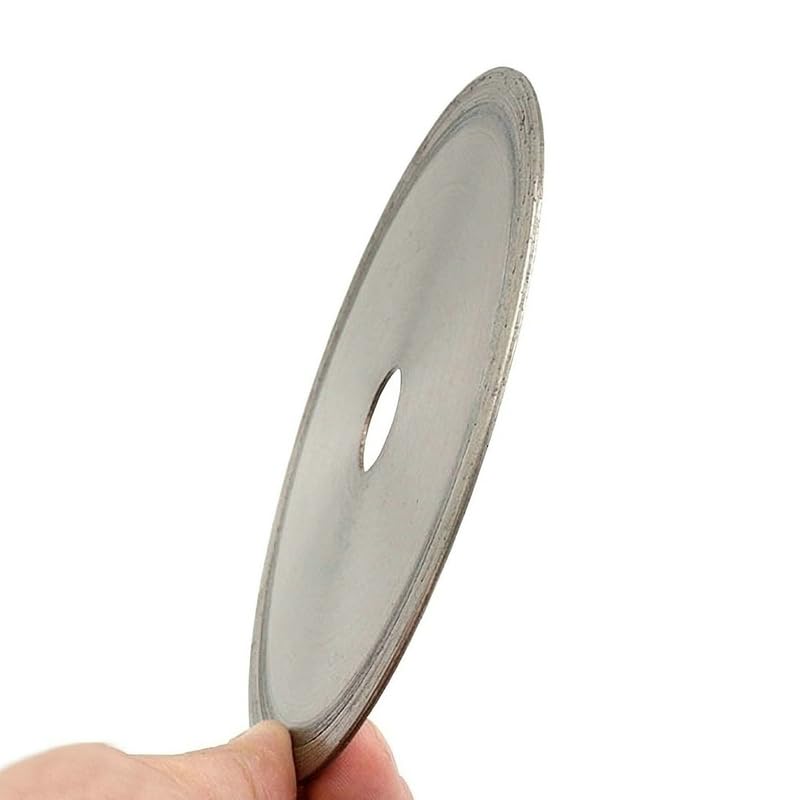 1 pezzo di lama diamantata dischi da taglio diamantati senza denti per tagliare vetro giada gioielli agata pietra preziosa (12 Inch/32MM)