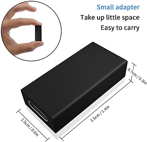 Duttek USB C to USB adaptor , USB C to USB 3.0 Adapter USB 3.1 USB C female to USB A female Adapter Connector Compatible with iPhone 11,Google Pixel,Samsung Galaxy S20,Huawei,Moto (Black) 2 pack