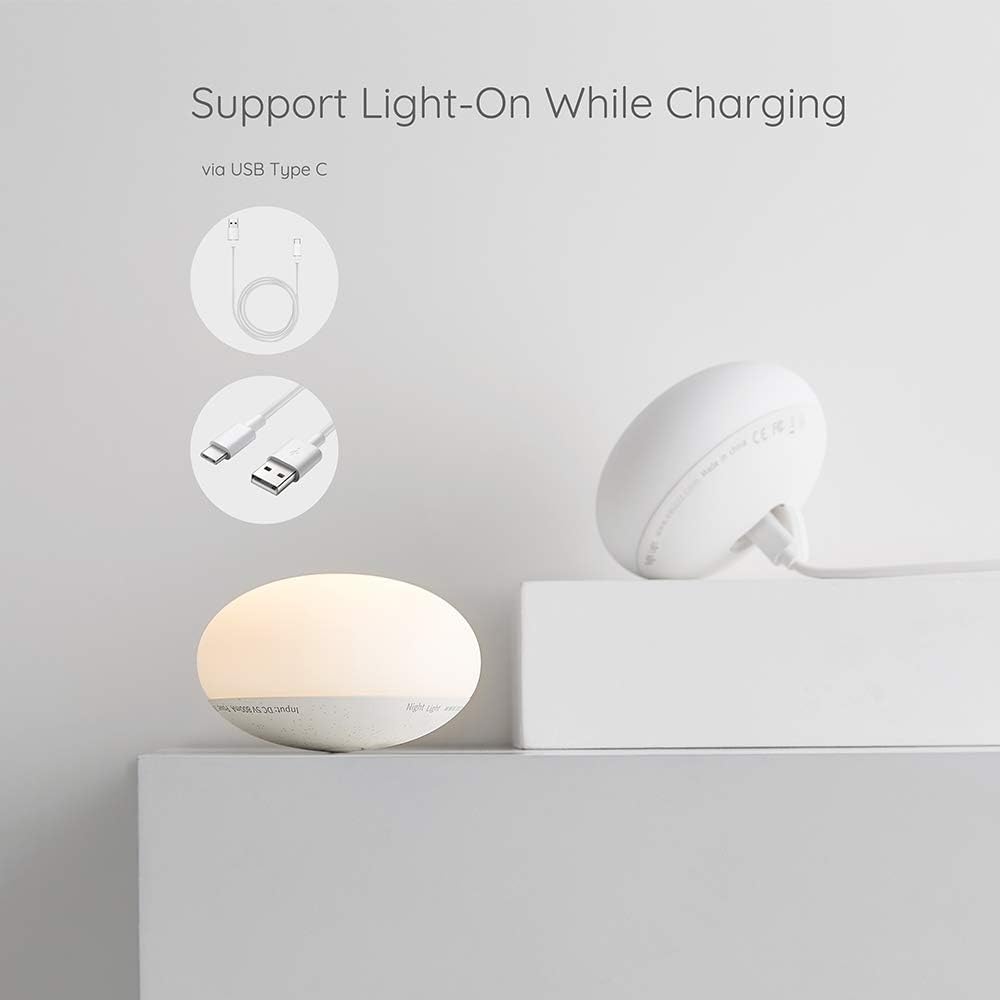 Anico Flip-Nachtlicht für Neugeborene, Babys, Kinderzimmer, Windelwechsel, Stillen, wechselt die Fütterung, Silikon, weich, warm, Nachtlicht, Touch-Steuerung, Dimmer, tragbare Lampe