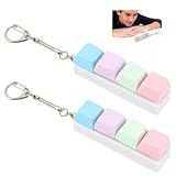 【ANTI STRESS CLAVIER】Ce Porte-Clés Fidget Clavier Coloré Avec Quatre Touches Offre Un Clic Agréable Et Favorise La Détente Des Doigts. Le Lot Comprend Deux Pièces Avec Un Design Coloré, Apportant Variété Et Amusement Pour Réduire Le Stress Au Quotidien.