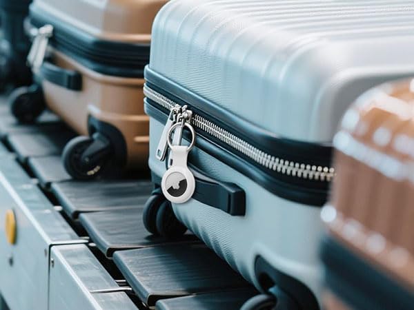 Citymore 4 Pack IPX8 Waterproof for AirTag Keychain,with Soft Silicone AirTags Holder Case Key Ring, Compatible with Apple AirTag for Luggage,Keys, Dog Collar etc - Image 7