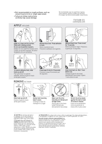 Command Bath Water-Resistant Adhesive Refill Strips, Re-Hang Medium and Large Bath Hooks or Caddies, 2-Medium, 4-Large - image 7