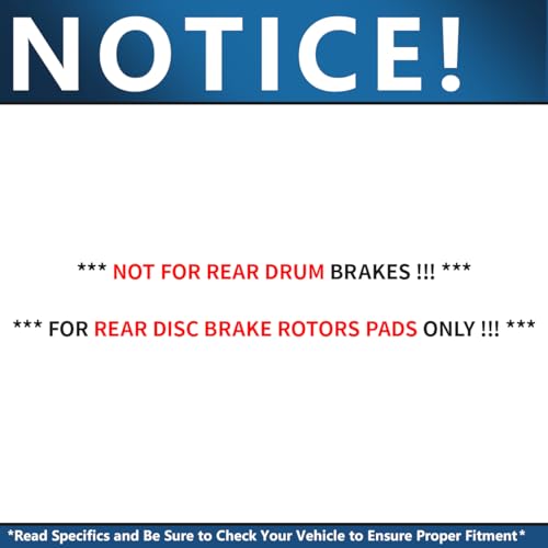 Image of Detroit Axle - Brake Kit for 2013 2014 2015 2016 Nissan Sentra | Brake Rotors and Ceramic Brake Pads Front and Rear Replacement 11.02 inch inch Rotors