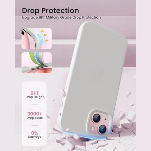 Image of Premium Liquid Silicone Case for iPhone 11 - Slim Full Body Protective Back Cover with Soft Microfiber Lining, Anti-Slip Grip Scratch Resistant Phone Case(White)