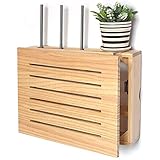✅ 【Versátil】 Esta caja de almacenamiento de enrutador es adecuada para decodificadores de TV de enrutador, incluidos decodificadores de cable, módem, enrutador Wifi, soporte para computadora portátil, decodificador de TV inteligente, equipo de transmisión de medios y otros accesorios de TV.