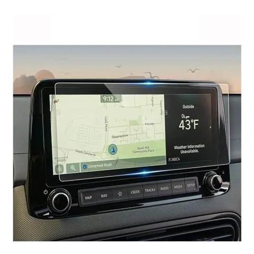 Verre trempé Hyundai KONA 2021 pour une navigation sans reflets en voyage