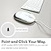 Macally Silent Wired Mouse - Slim & Compact USB Mouse for Apple Mac or Windows PC Laptop/Desktop - Designed with Optical Sensor & DPI Switch - Simple & Comfortable Wired Computer Mouse (White)