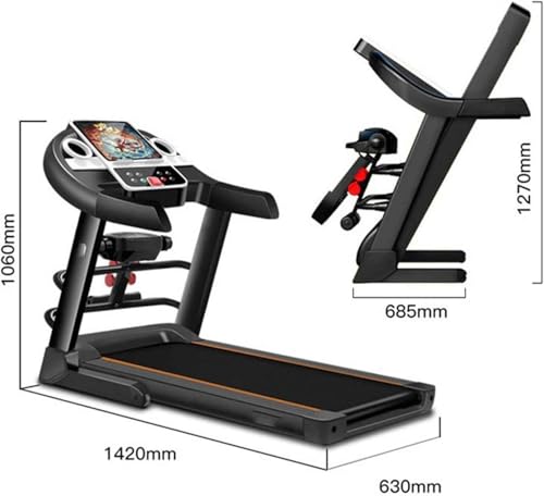 Image of New Home Folding Silent Blue Screen Or Color Screen Electric Fitness Equipment Treadmill