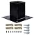 Skelang Fence Post Base 4 x4 Inches, Square Plate Post Bracket Anchor, Wood Post Support Flange for Deck Porch, Handrail, Mailbox