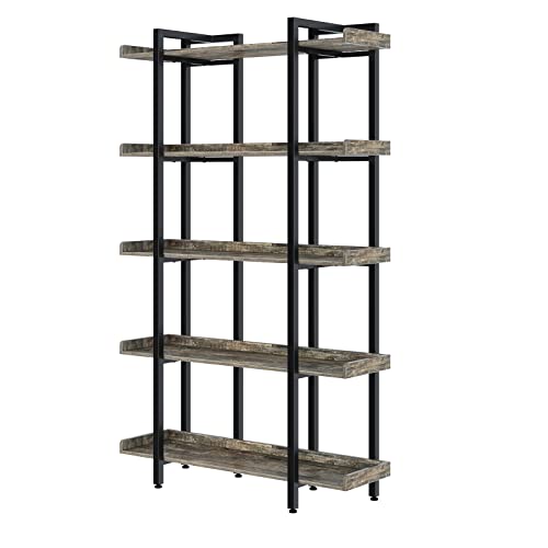 Rolanstar 5-Tier Open Bookshelf - Stylish Etagere Bookcase for Home Decor