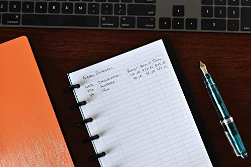 Eleven Discs Discbound Paper, Letter Size Ledger Sheets - Premium 120Gsm Heavyweight Notebook & Planner Refills - 11 Discs, 8.5 X 11 In - Punched For Circa, Arc, Tul (40 Sheets) #TOP2