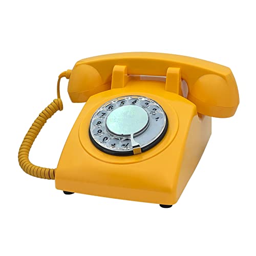 Benotek-Antique-Phone-Retro-Rotary-Dial-Landline-Telephone-for-Home-Office-Hote-Basic-Single-Line-Vintage-Phone-1980s-for-Seniors-Blue