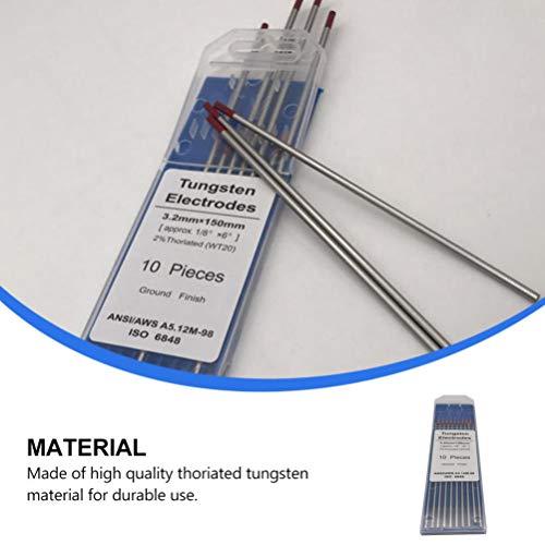 1 Pacote Eletrodo De Tungstênio Thoriado Eletrodos De Soldagem Toriados Eletrodo De Acabamento Aterr