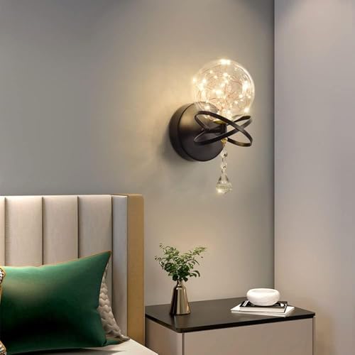 Lámpara de pared con pantalla de vidrio transparente CNCNSH minimalista 2
