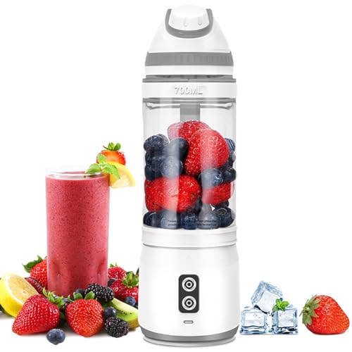 Genérico Licuadora Portátil, Licuadora con Carga USB, Vaso De Licuado De 700 Ml, Licuado De Alta Velocidad De 18000 RPM, Mini Licuadora Multifunción Genérico Licuadora Portátil, Licuadora con Carga USB, Vaso De Licuado De 700 Ml, Licuado De Alta Velocidad De 18000 RPM, Mini Licuadora Multifunción