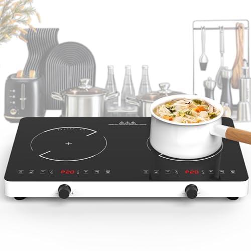Photo 1 of ***USED - POWERS ON - UNABLE TO TEST FURTHER***
VBGK Double Induction Cooktop,4000W 120V Portable Iduction Cooktop with 20 Power Levels