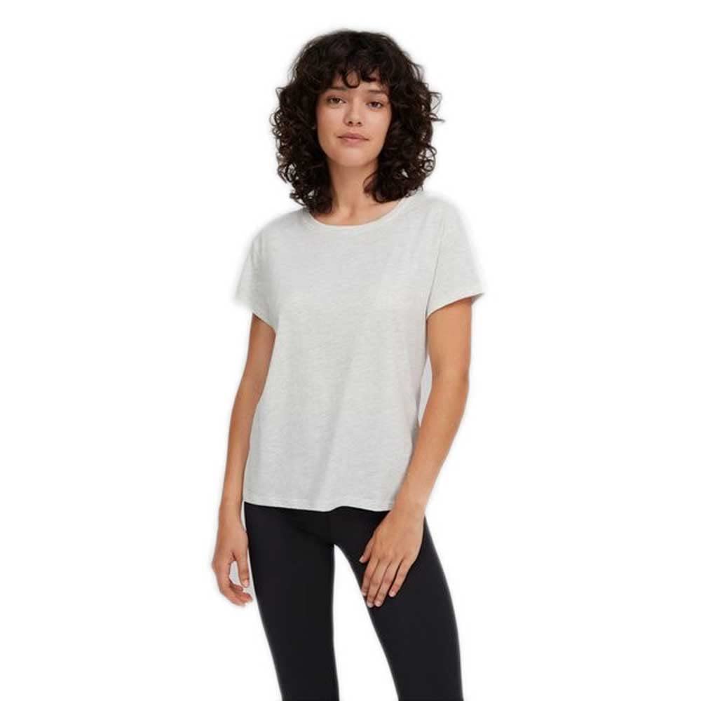 O'Neill Women's Essential Roundneck Shortsleeve T-Shirt, Casual Logo Rundhalsshirt, White Melee, XL