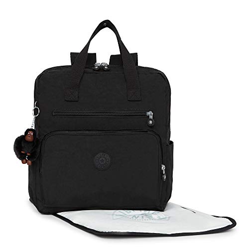 Kipling Audrie Backpack Diaper Bag Black Tonal (Black Tonal)