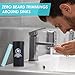 ADORLY® Beard Cleanup Holder Pro Sink Hair Catcher - Flexible Shaving Cleanup Tool with Sponge | Stop Messy Trimmings & Clogs | Ideal Men's Grooming Gift (V2.0)