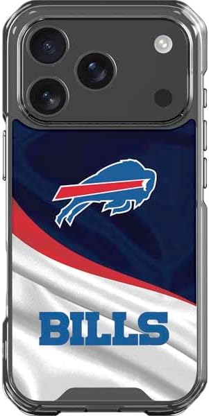 Skinit Clear Phone Case Compatible with iPhone 17 Pro - Officially Licensed NFL Buffalo Bills Design