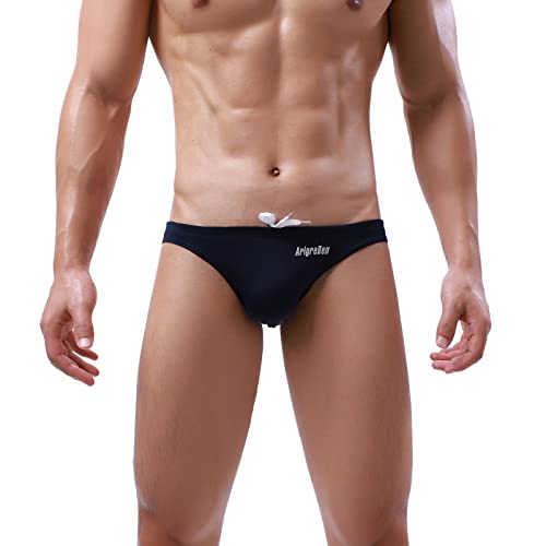 Calzoncillos boxer a rayas para hombre con diseño sexy en color azul marino talla L