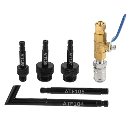Image of Transmission Automatic Fluid Oil Filling Filler Adapter Include Metal Dispenser with Shut Off Valve Compatible with VW Audi 09G 01J 722.9 CVT DSG ATF Benz 722.9