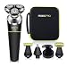 Electric Razor for Men 5 in 1 Rotary Shavers Beard Trimmer Grooming Kit Wet and Dry Electric Shaver Nose Hair Trimmer Cordless Waterproof USB Charging