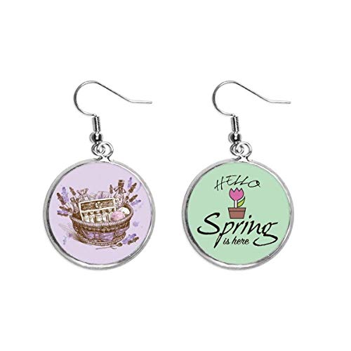 Pendientes de primavera de lavanda el regalo de joyería botánica ideal para sorprender