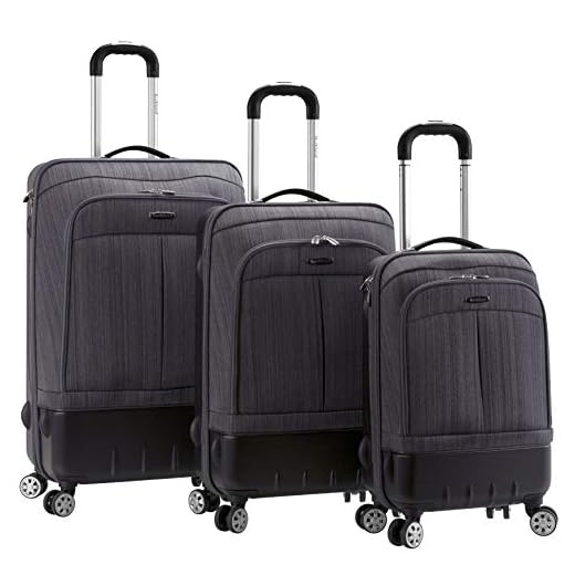 Rockland Milan Hybrid Luggage Set, 3-Piece