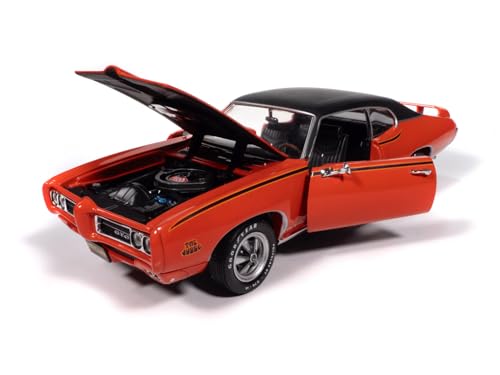 Modelo a escala 1:18 Coche 1969 GTO Judge Rojo miniatura 1