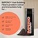 IMPERIO Hair Building Fibers for Thinning Hair - 26g Premium Hair Fibers for Women & Men in Hairdresser Quality - Hair thickening in less than 20 seconds (Black)