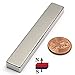CMS MAGNETICS - (1-Piece) Grade N45 3x1/2x1/4 Neodymium Bar Magnet with 3M Foam Adhesive | Strong, Rectangle, Triple-Layer Coating, Rare Earth | Crafting, School Project, DYI, Science, Research