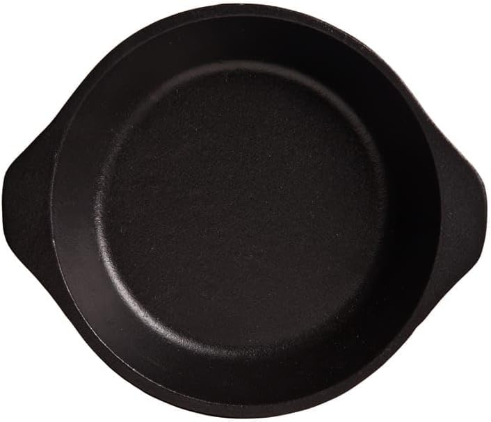 World Tableware CIS-17 Cast Iron 7.5" Pie Plate with Handles