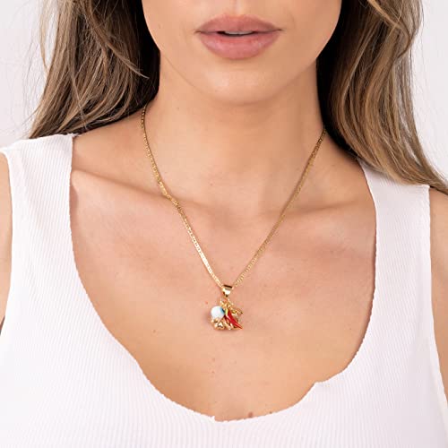 Barzel 18K Gold Plated Luck Charms Necklace With Mariner Chain – Made In Brazil4