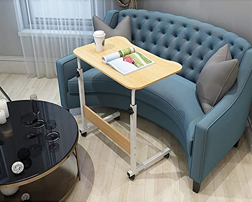 Table de lit portable réglable en hauteur avec roulettes - 3
