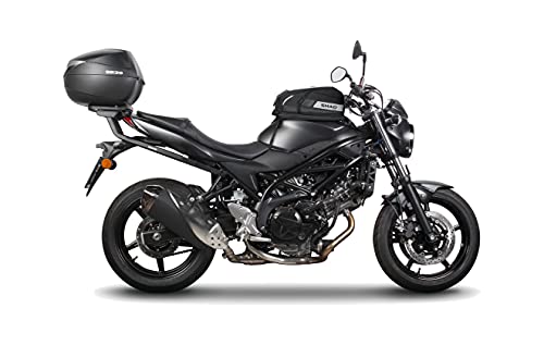 Soporte de baúl Shad S0SV66ST negro: soluciona el equipaje en tu Suzuki SV650 S