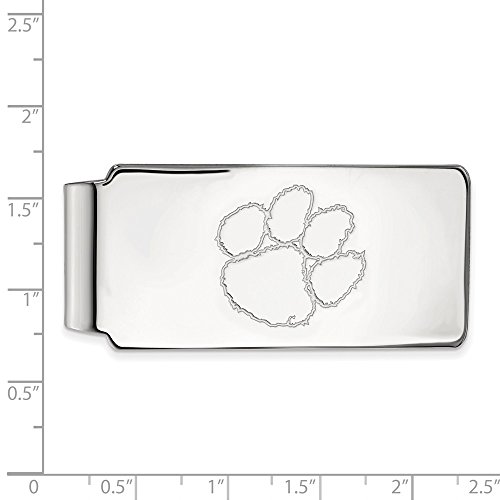Clemson Money Clip (Sterling Silver)2