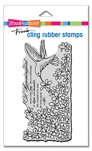Tampon fin Stampendous Humming Joy mini en caoutchouc résistant gris