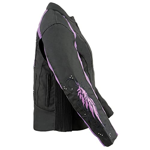 Image of Milwaukee Leather Women's Textile Classic Crossover Motorcycle Riders Jacket - All Year Wear
