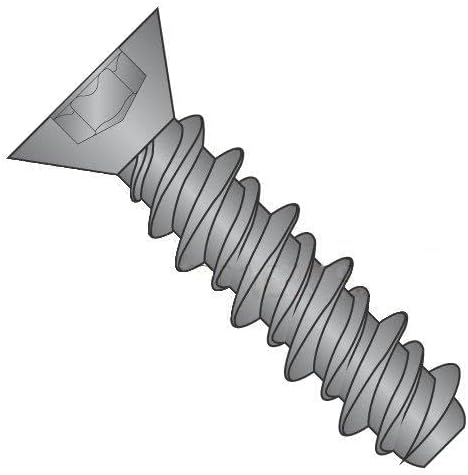 #4 x 1/2" High Low Style Thread Forming Screws/Six-Lobe/Flat Head/Steel/Black Zinc (Carton: 10,000 pcs)