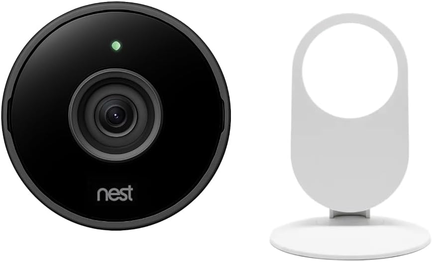 Google Nest Cam Indoor A0005 (1st Gen) – 1080p Wired Camera Only – Replacement Unit – Bulk Packaging – Works with Nest App Home, Includes Stand Only