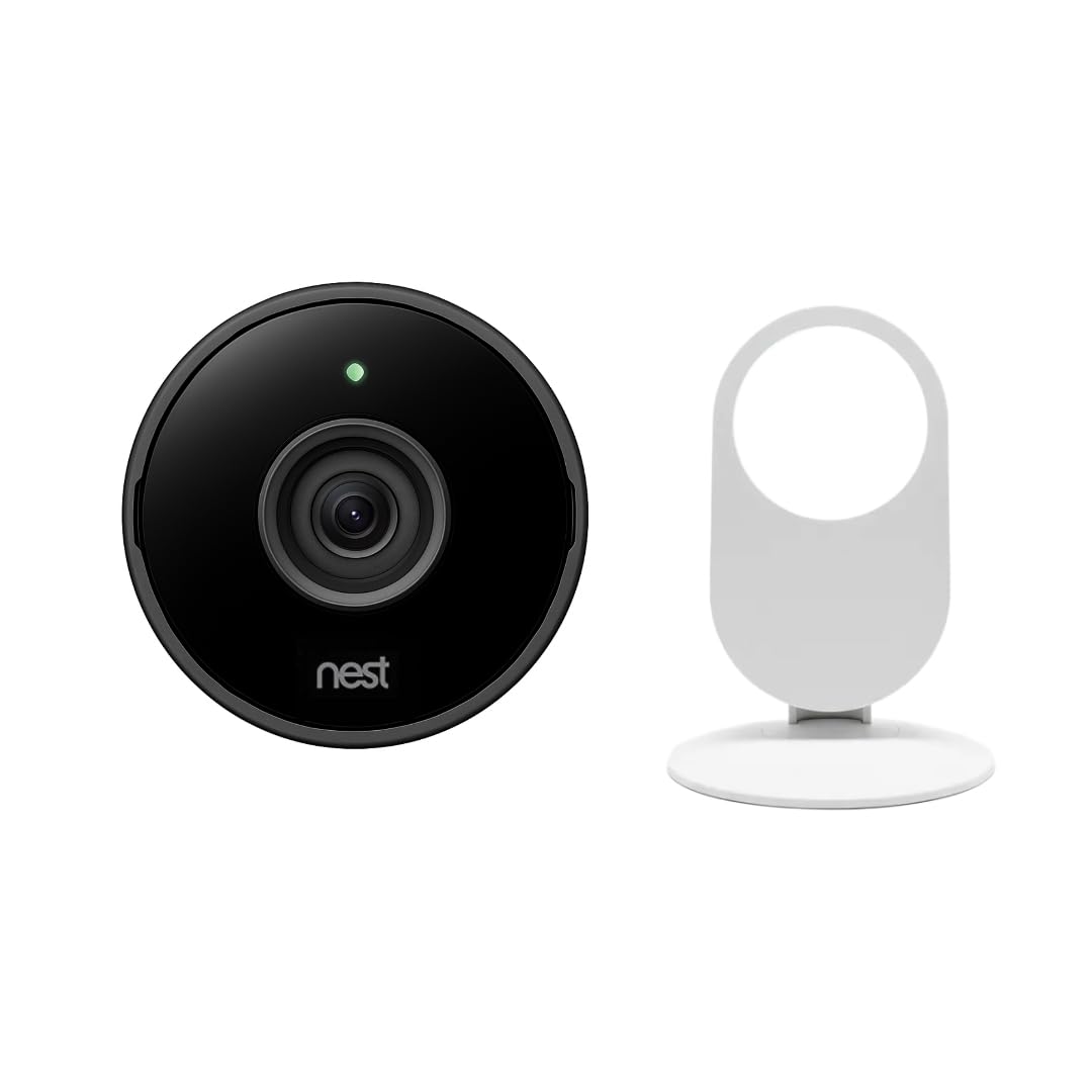 Google Nest Cam Indoor A0005 (1st Gen) – 1080p Wired Camera Only – Replacement Unit – Bulk Packaging – Works with Nest App Home, Includes Stand Only