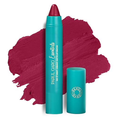 Parul Garg Beauty Creamy Matte Lip Crayon | Soft Matte & Hydrating Formula with Almond Oil & Vitamin E | Rich Pigment & Comfortable Wear | 100% Vegan (Trendsetter 11)