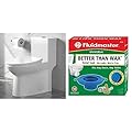 DeerValley Symmetry One Piece Toilet (White) and Fluidmaster Better Than Wax Toilet Seal