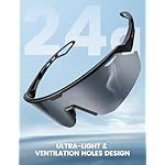 Lamicall 24g Polarized Sports Sunglasses for Men Women - UV400 Protection Sun Glasses for Running Cycling Baseball Fishing - Image 3