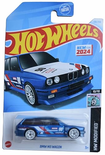 Hot Wheels BMW M3 Wagon 1:64 azul miniatura 1