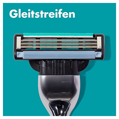 Foto von Gillette Mach3 Nassrasierer Herren, Rasierer + 8 Rasierklingen mit 3-fach Klinge, Geschenk Männer