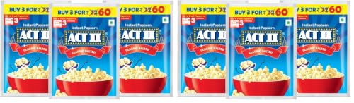 Image of ACT II Popcorn IPC Classic Salted Combo Pack, 55G (Pack of 6)